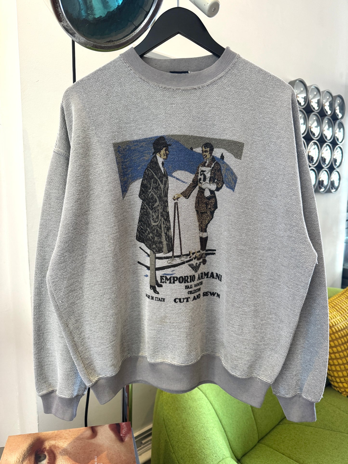 1980’s Emporio Armani Cut and Sewn Printed Crewneck
