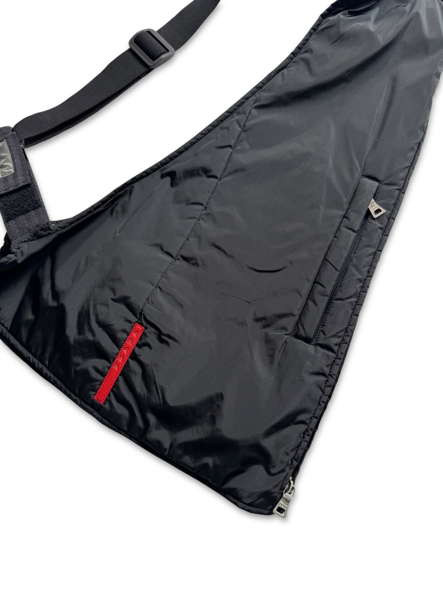 AW99’ Prada Sport Jet Black 3M Padded Balaclava Vest