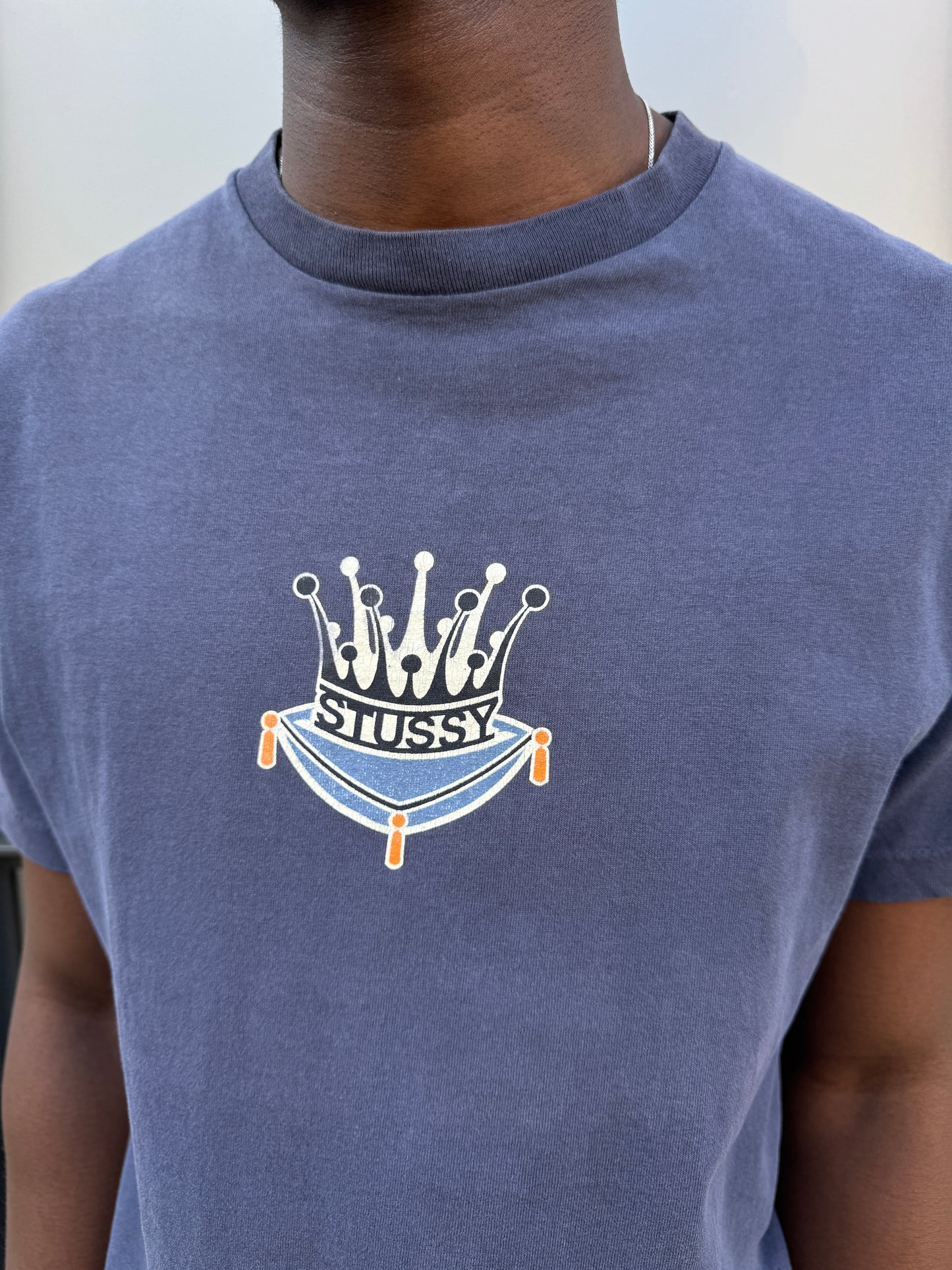1990’s Stüssy Washed Navy Graphic Tee