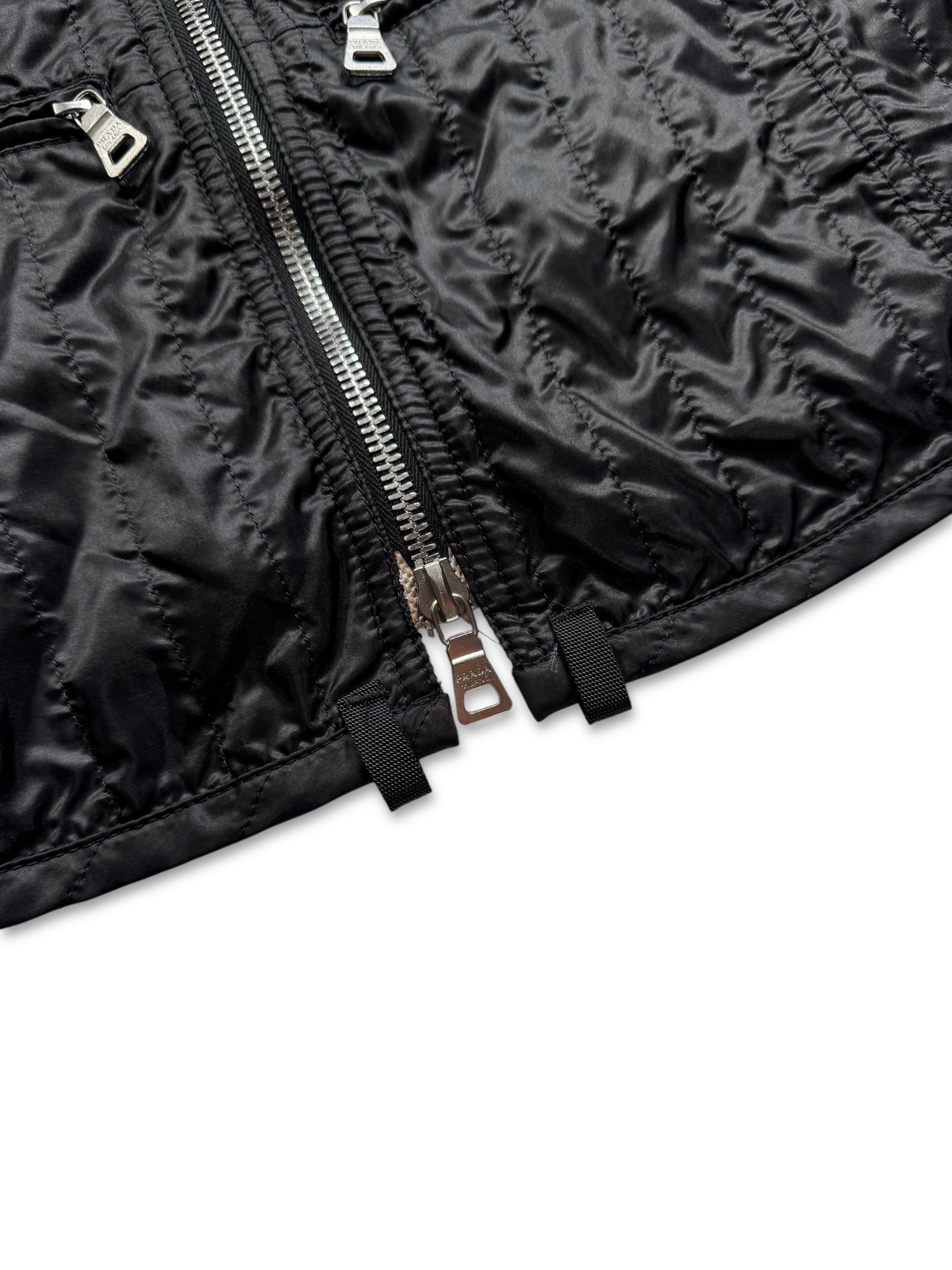 SS00’ Prada Sport Jet Black Lace Womens Jacket