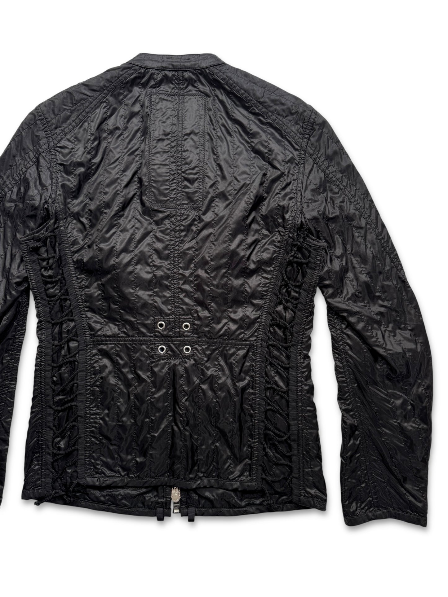 SS00’ Prada Sport Jet Black Lace Womens Jacket