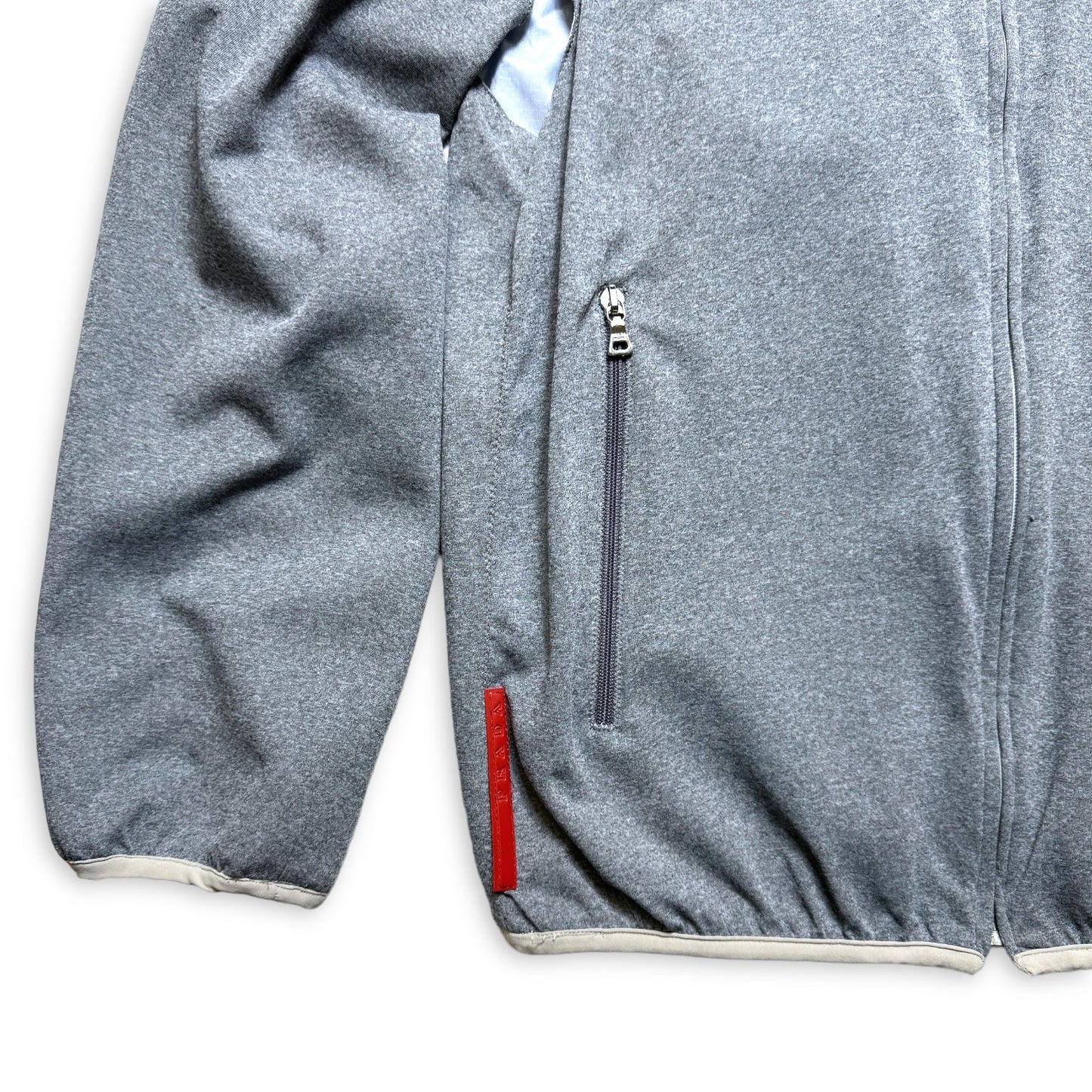 Early 2000's Prada Sport Reversible 4in1 Baby Blue/Grey “Faux Wool” Jacket