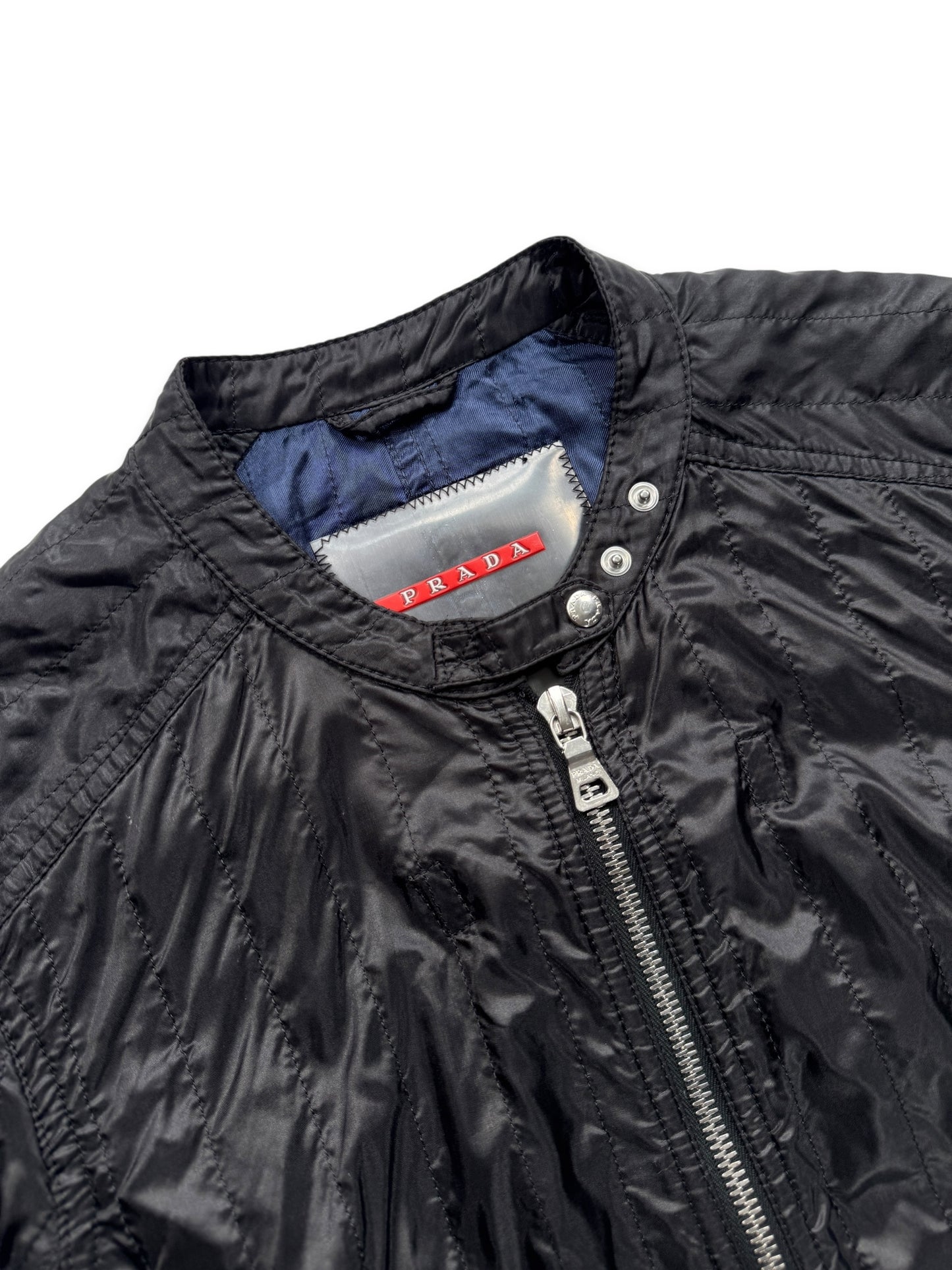 SS00’ Prada Sport Jet Black Lace Womens Jacket