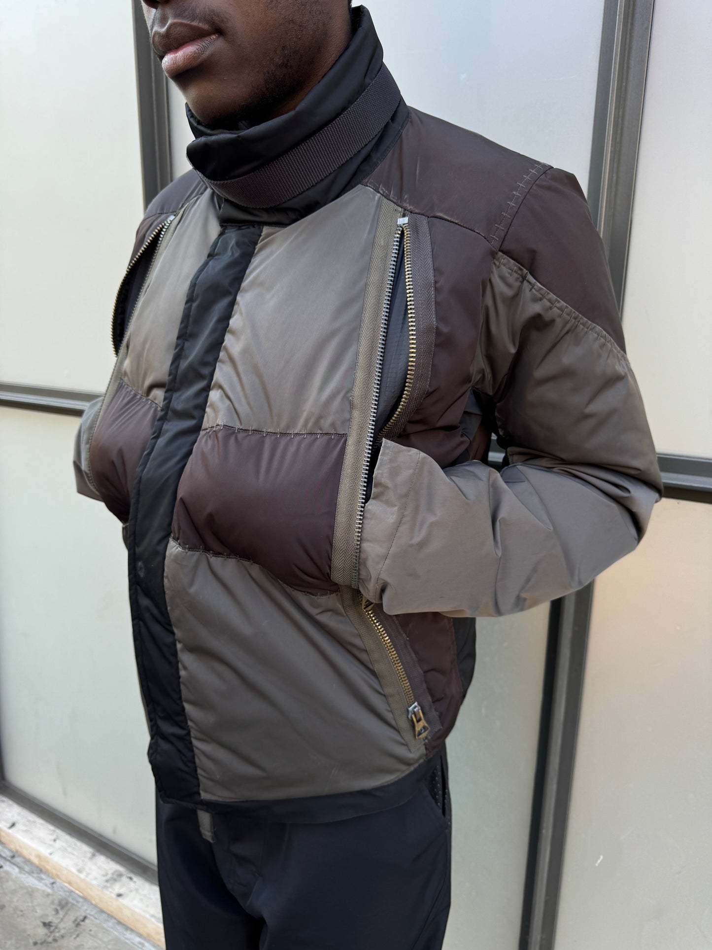 Early 2000’s Marithe Francois + Girbaud Patchwork Multi Pocket Jacket