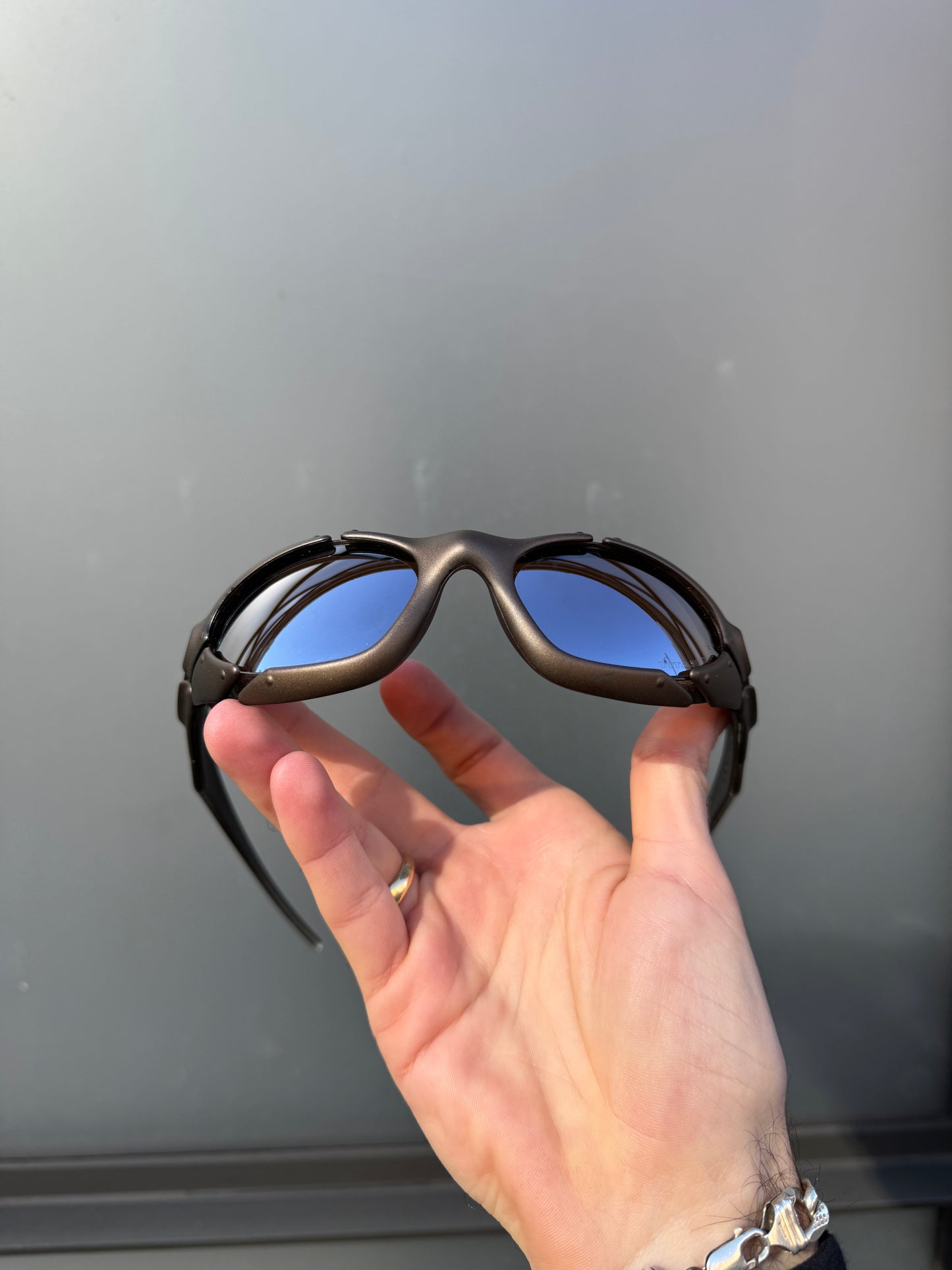 2003 Oakley Plate Bronze / Bronze Iridium Sunglasses