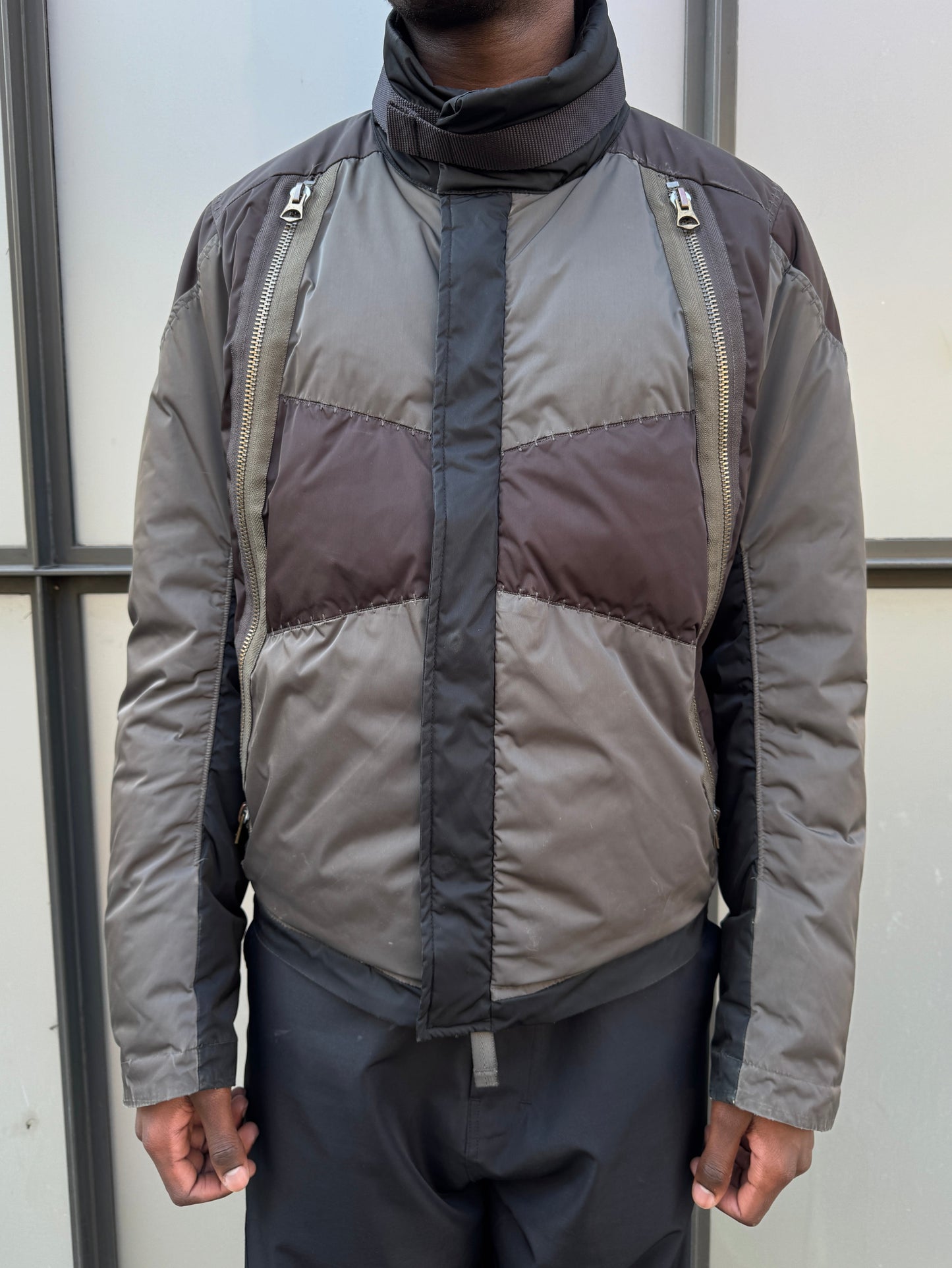 Early 2000’s Marithe Francois + Girbaud Patchwork Multi Pocket Jacket