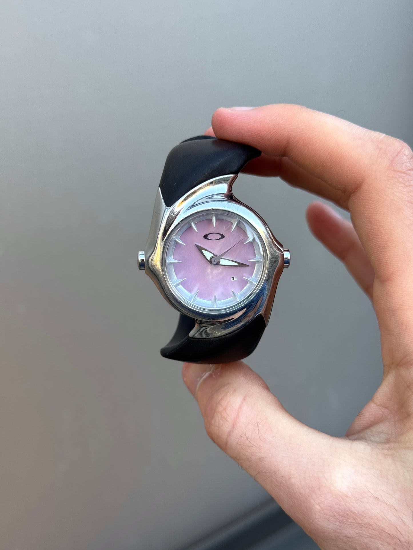 2001 Oakley Pink Pearl Crush Analog Watch