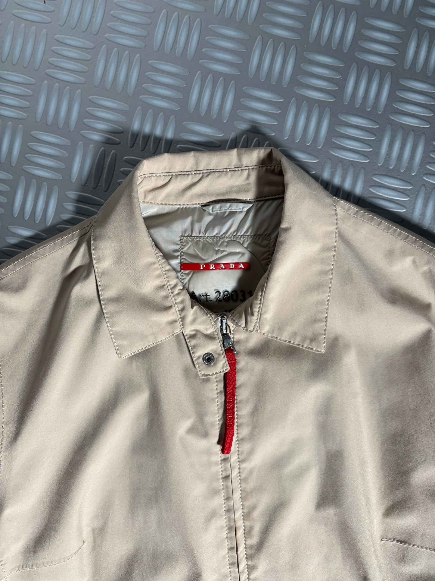 SS99' Prada Sport Beige Double Layer Cuff Gore-Tex Jacket