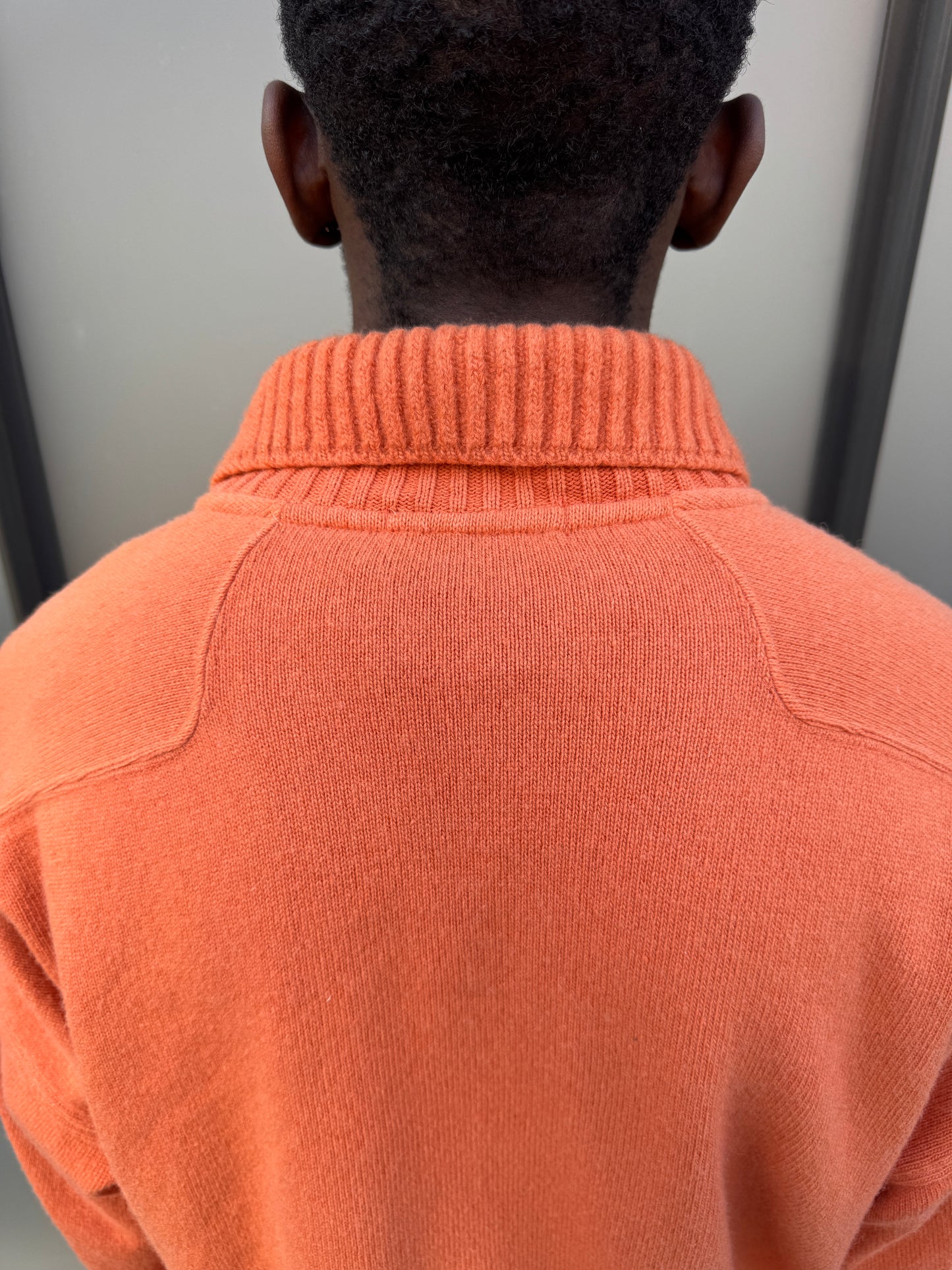1990’s Stone Island Salmon Orange 1/4 Zip Fleece