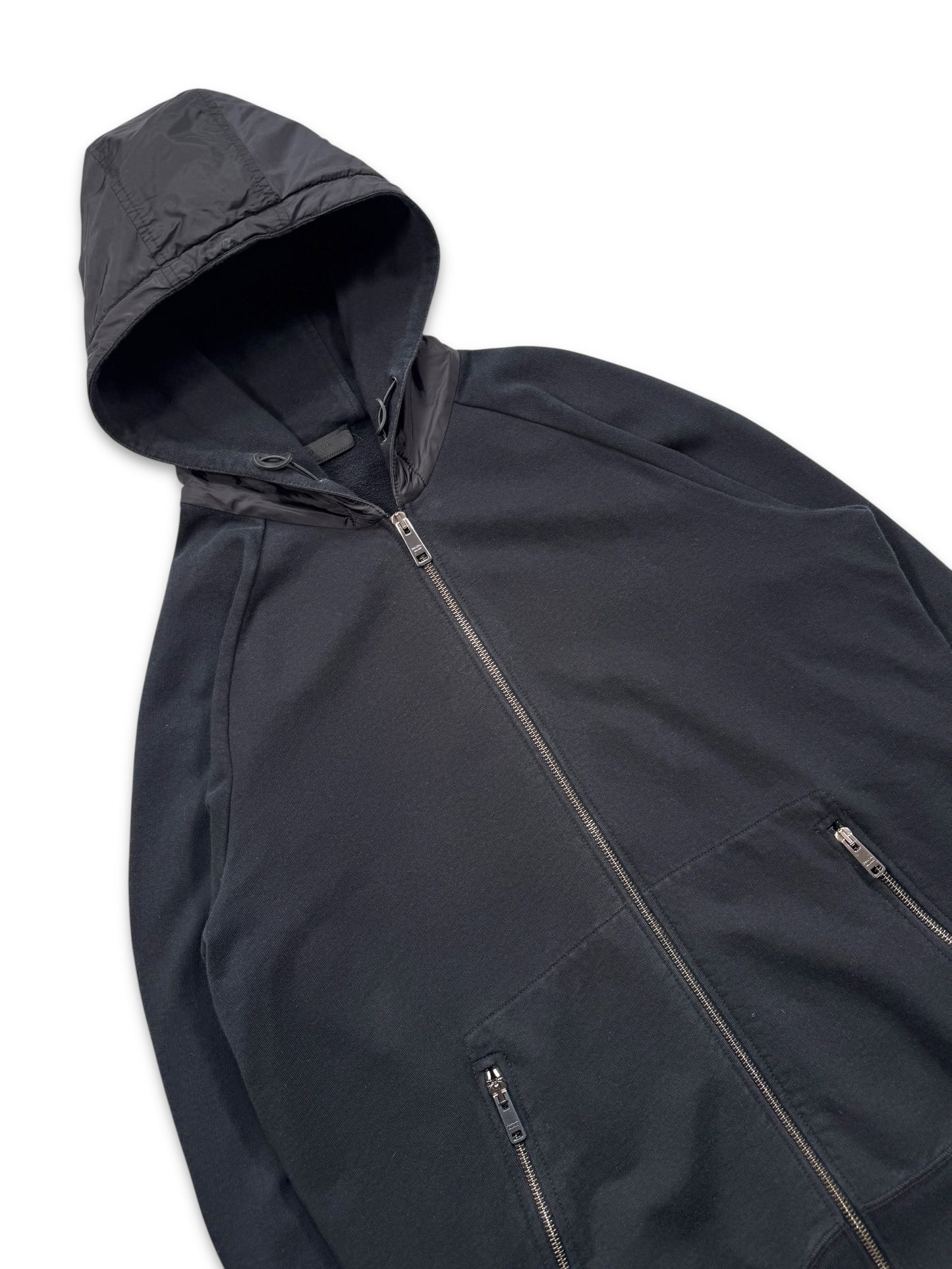 Prada Linea Rossa Midnight Navy Zipped Hoodie