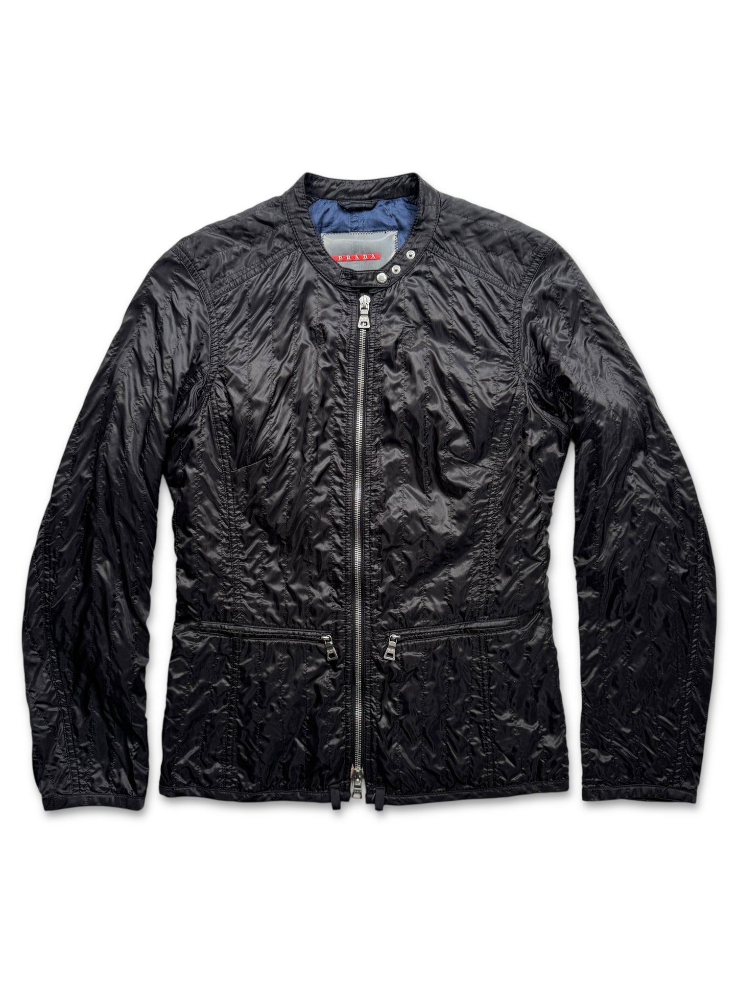 SS00’ Prada Sport Jet Black Lace Womens Jacket