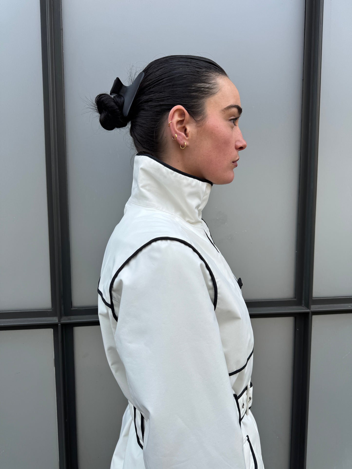 AW03’ Prada Linea Rossa Gore-Tex Tromp L’oeil Trench Coat