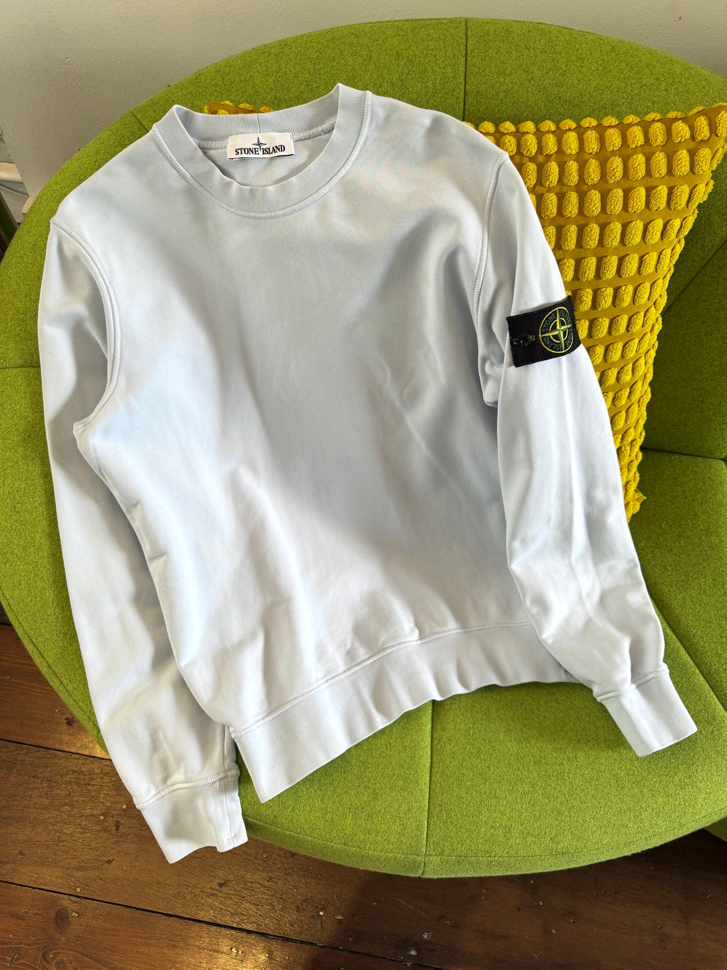 Stone Island Baby Blue Crewneck