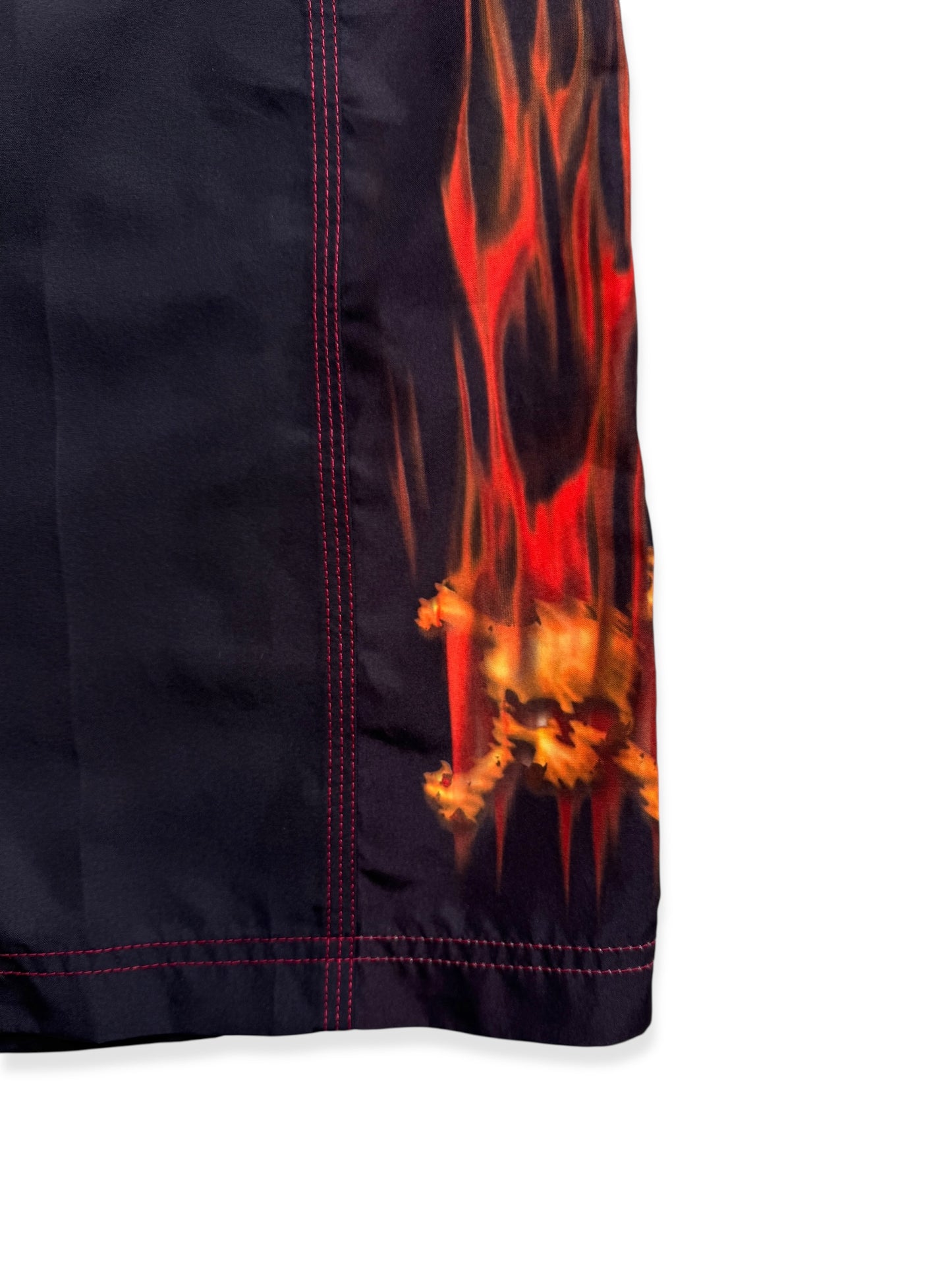 Early 2000’s Oakley Jet Black Flame Shorts