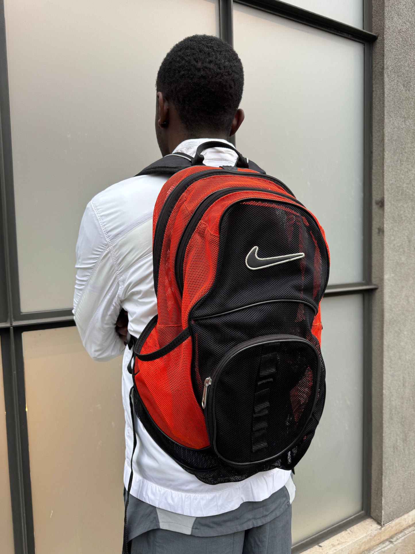 Early 2000’s Nike Big Swoosh Mesh Back Pack