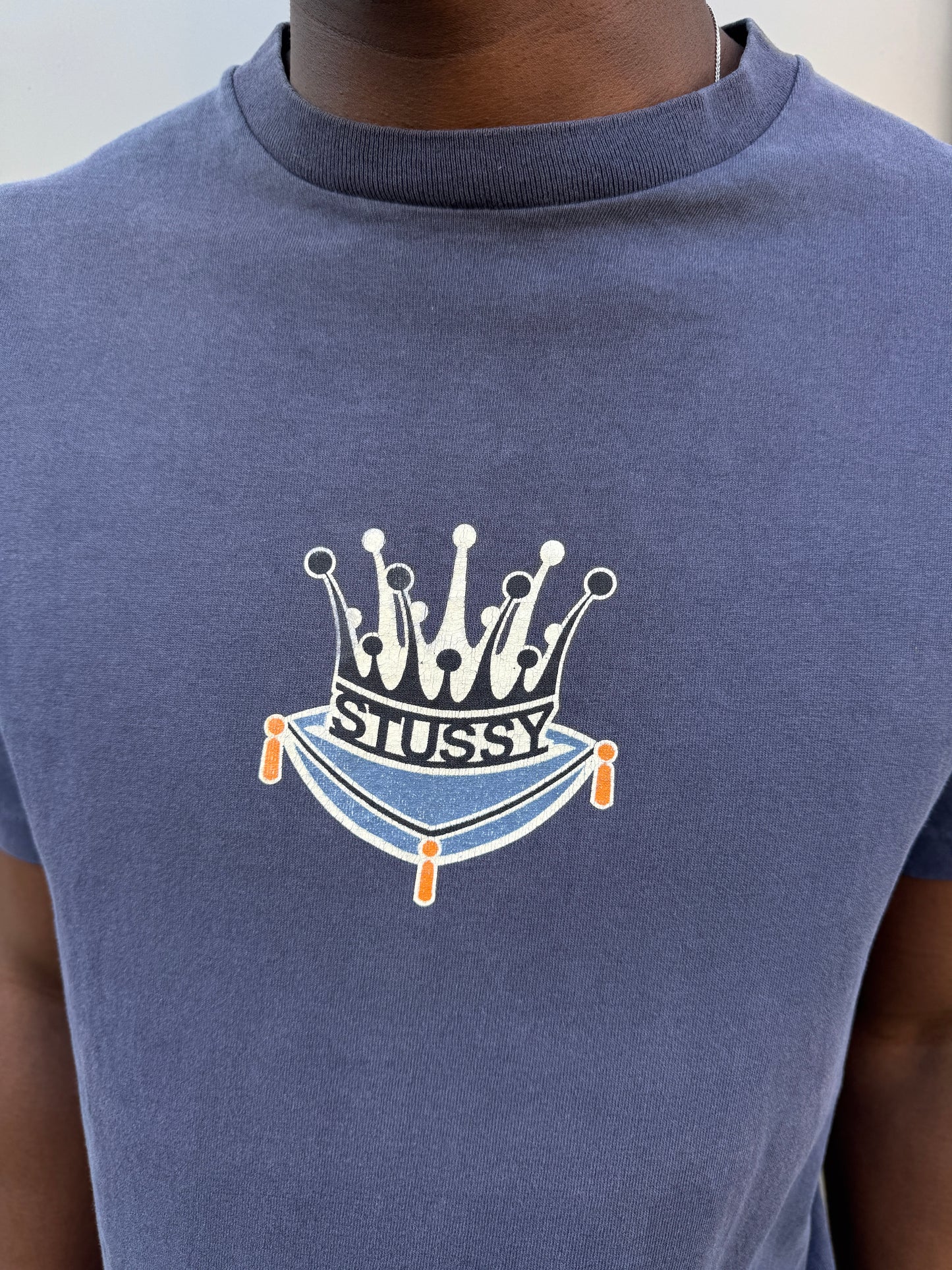1990’s Stüssy Washed Navy Graphic Tee