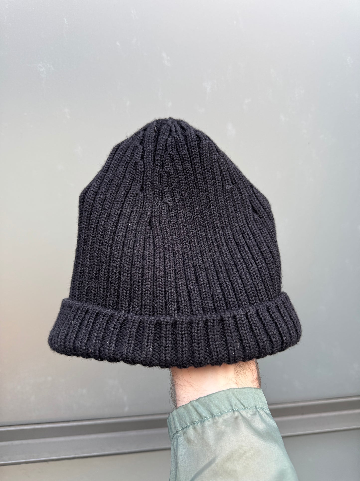 Prada Sport Jet Black Knitted Beanie