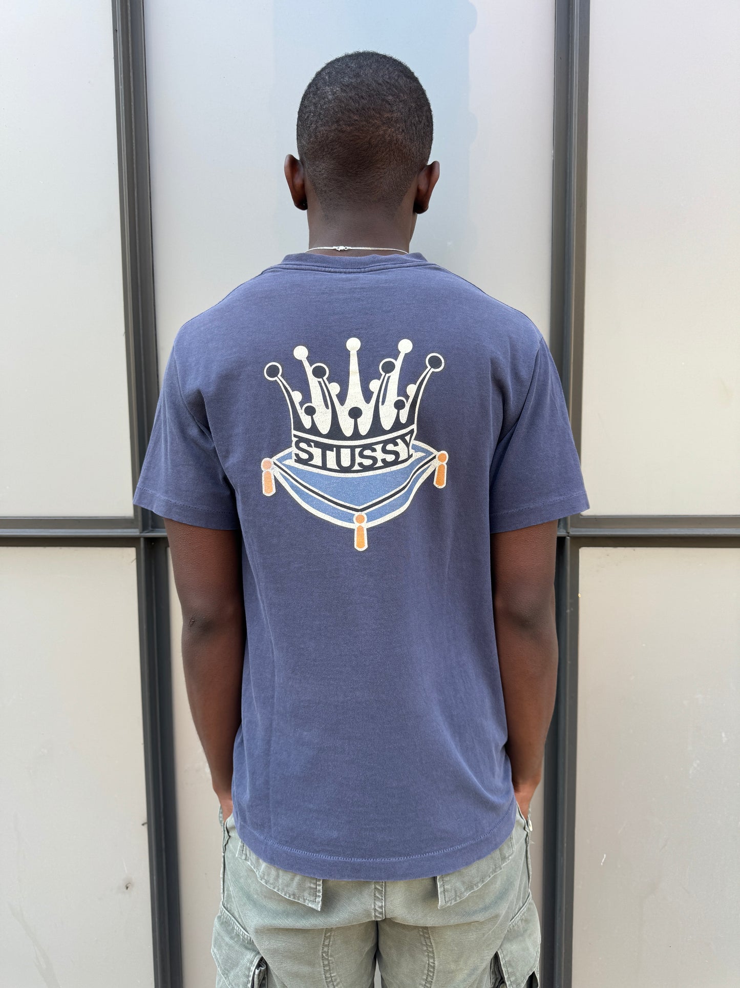 1990’s Stüssy Washed Navy Graphic Tee
