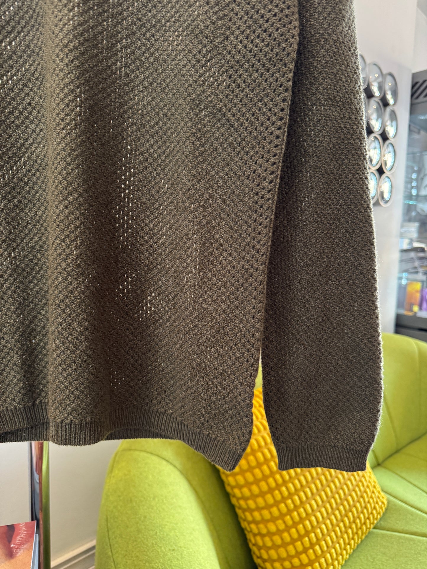 3Man Olive Knitted Crewneck