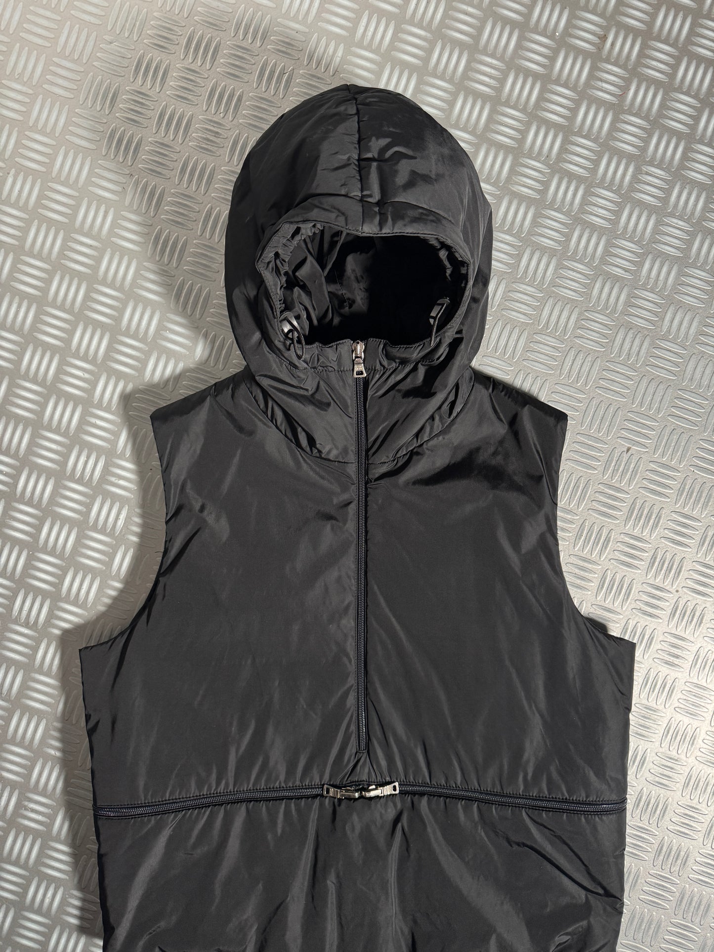 FW99' Prada Sport Packable Hooded Pullover Vest