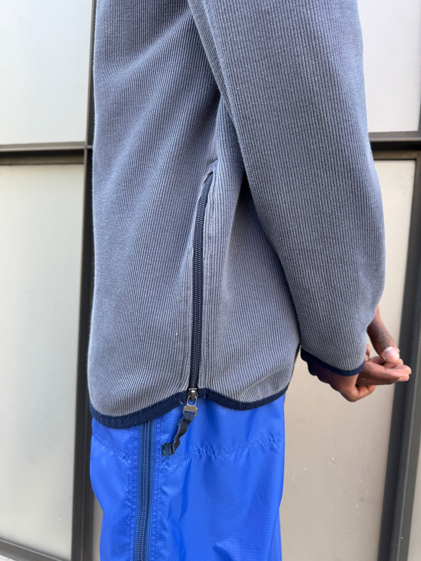Early 2000’s Nike Ribbed Cotton 1/4 Zip Sweater
