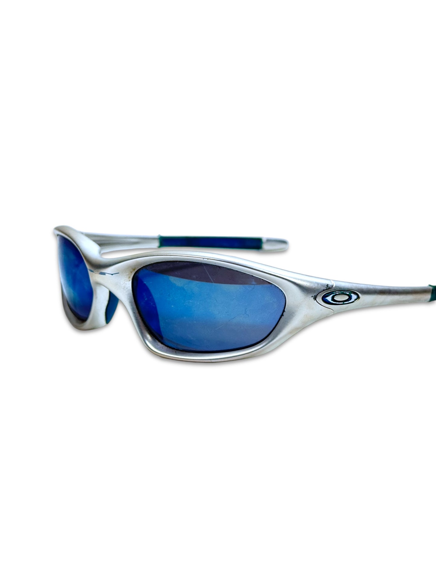 Oakley Silver/Blue Twenty XX Sunglasses