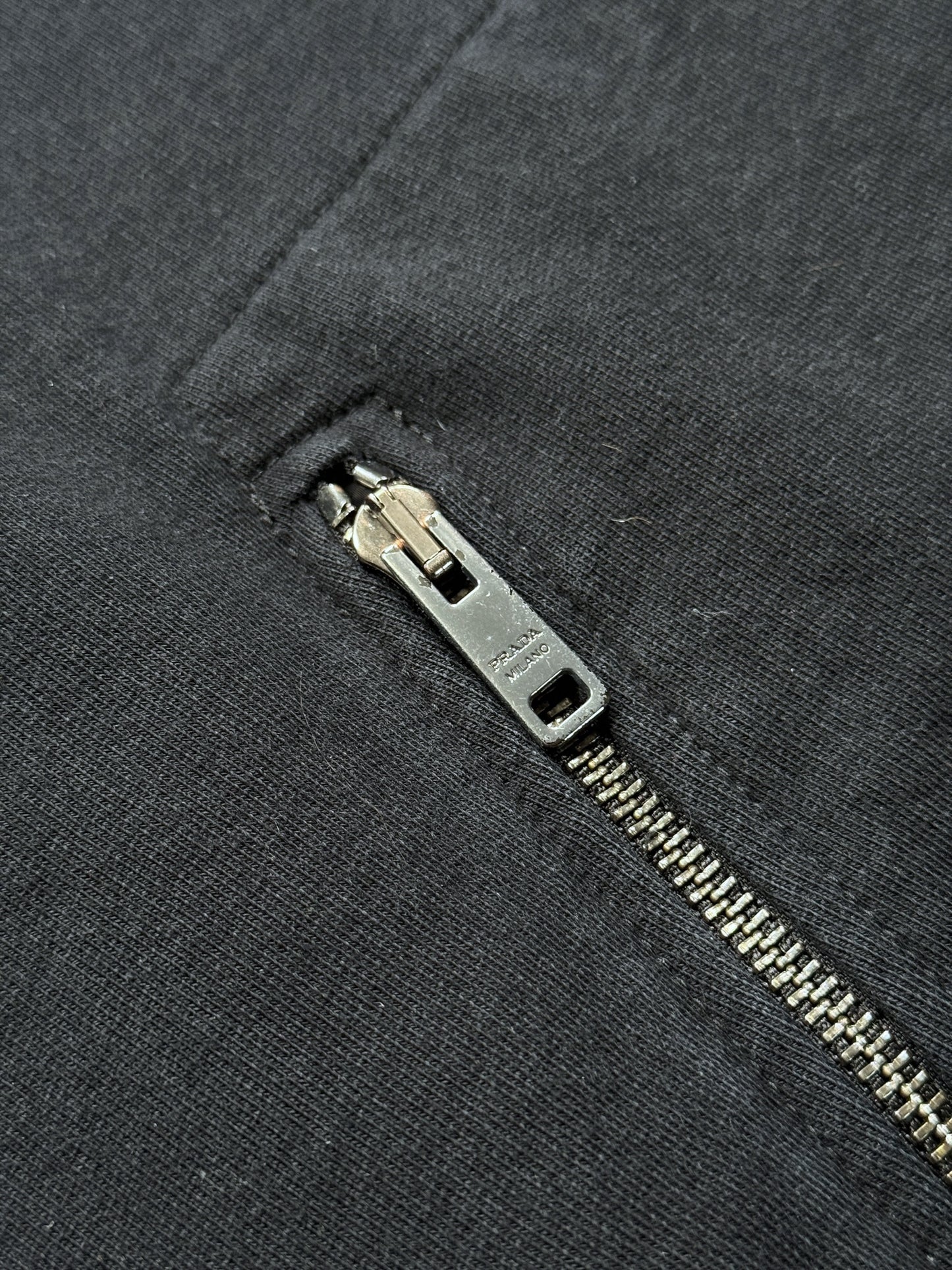 Prada Linea Rossa Midnight Navy Zipped Hoodie
