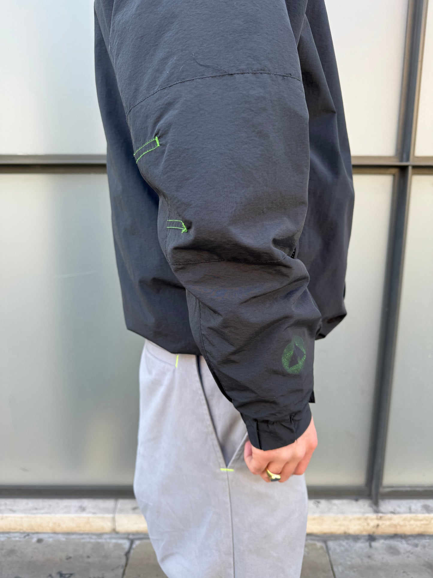 Early 2000’s Airwalk Jet Black Goggle Jacket