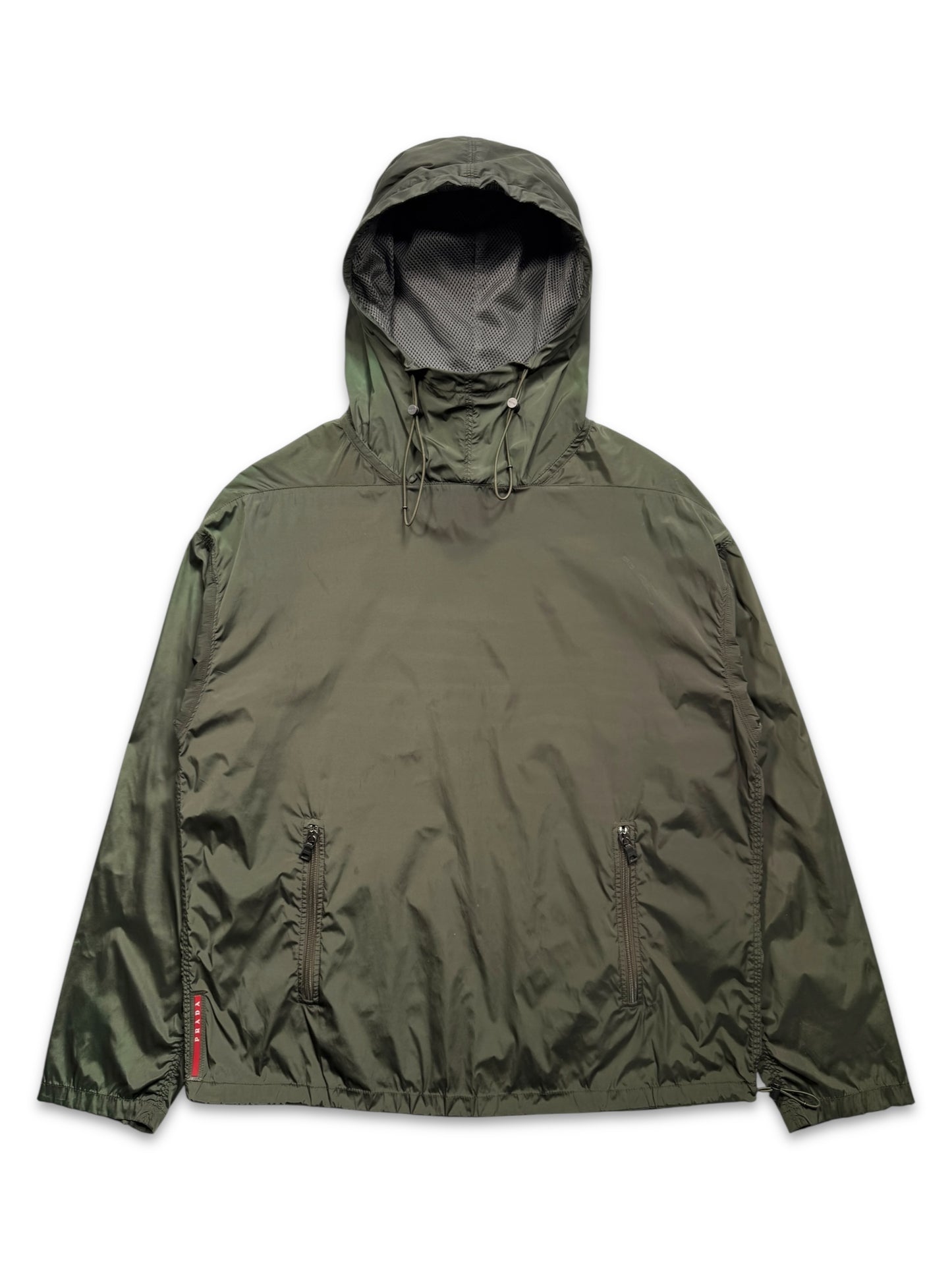 SS11’ Prada Linea Rossa Deep Green Anorak Pullover Jacket