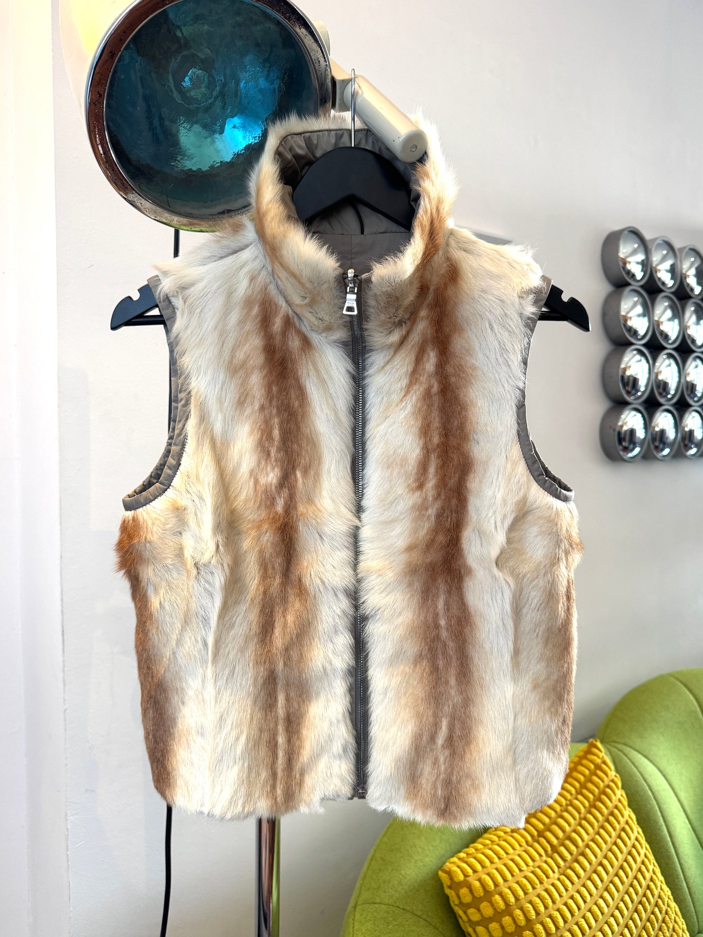 Early 2000’s Prada Sport Reversible Fur Vest