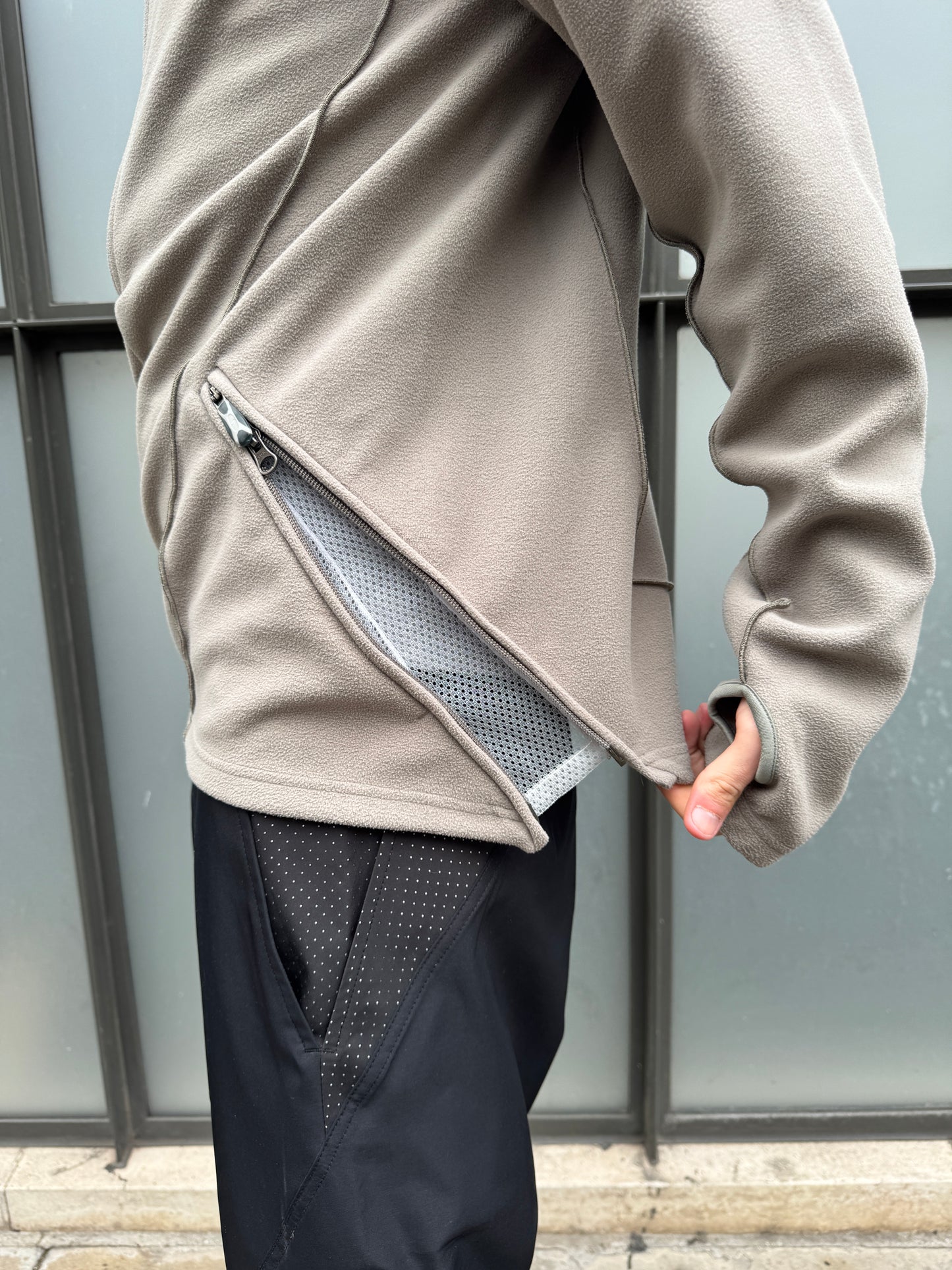 2003 Nike ‘MB1’ Mobius Mini Swoosh Technical Half Zip Fleece