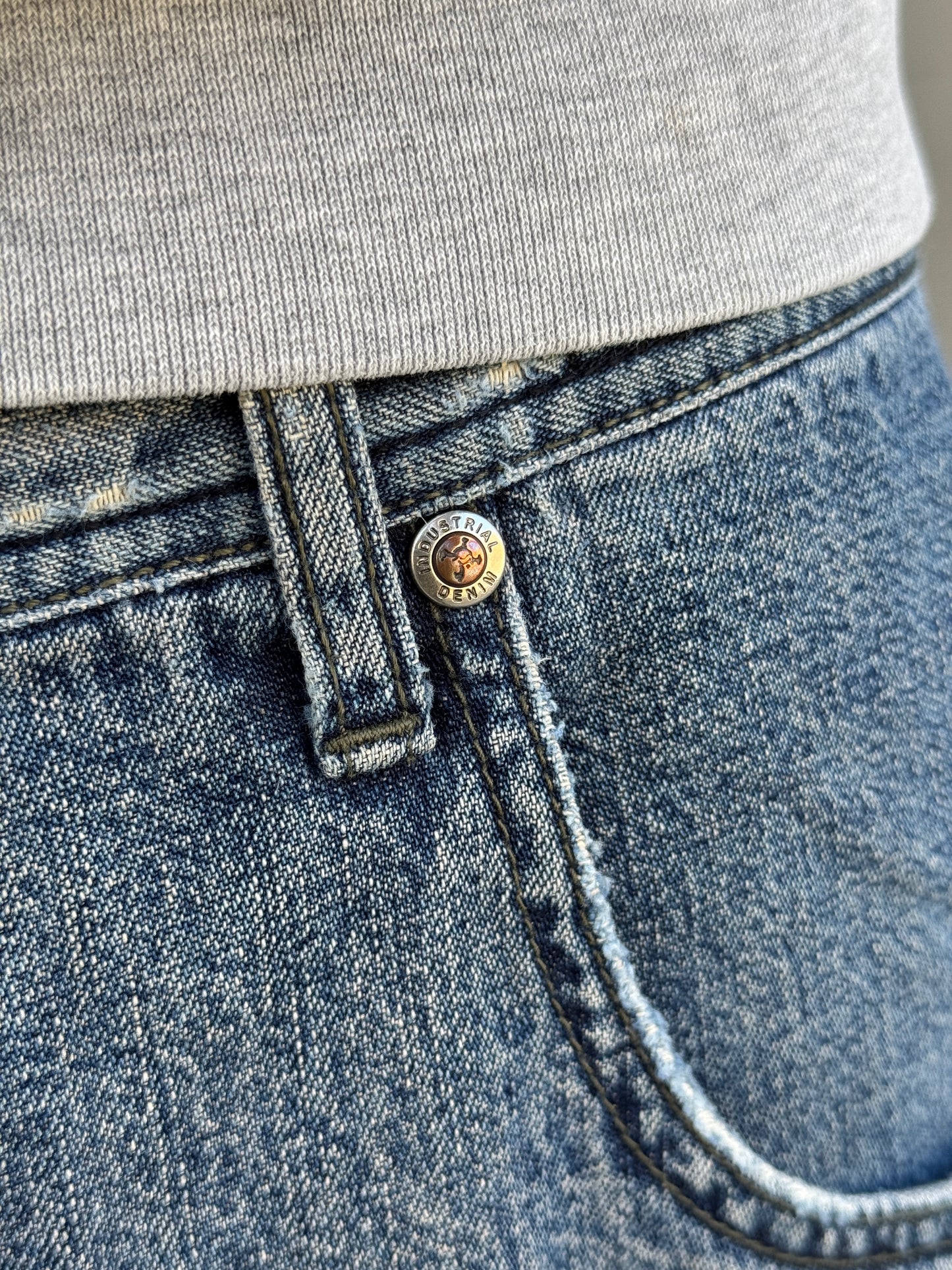 Early 2000’s Oakley Washed Blue Industrial Denim