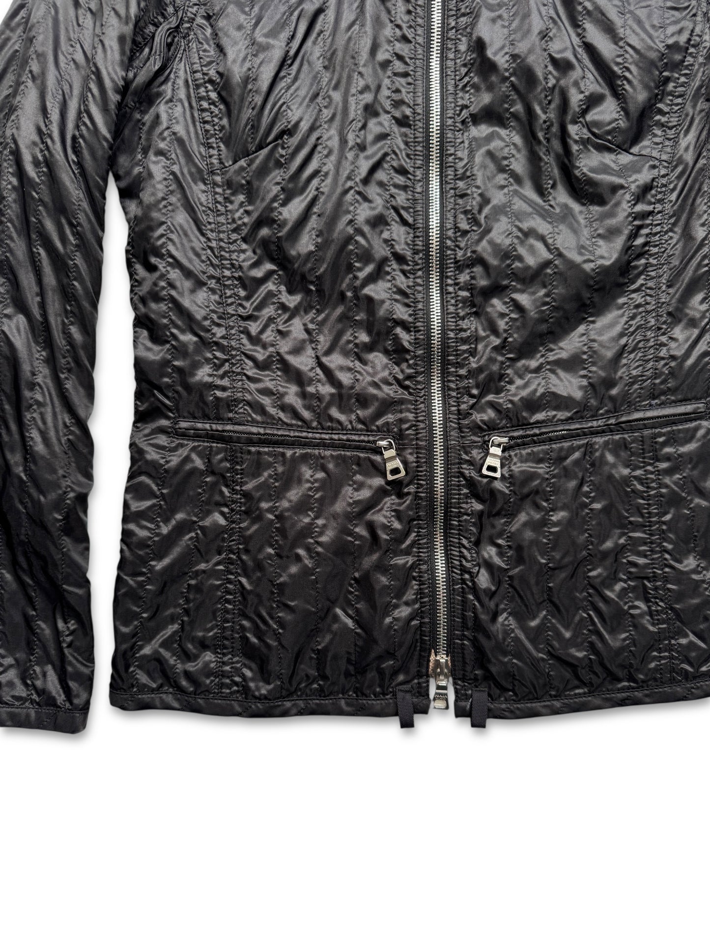SS00’ Prada Sport Jet Black Lace Womens Jacket