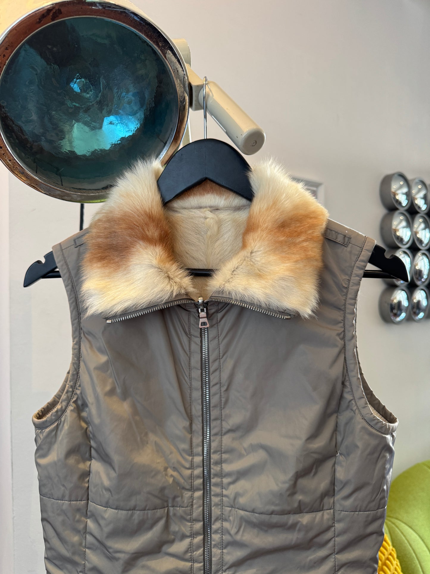 Early 2000’s Prada Sport Reversible Fur Vest