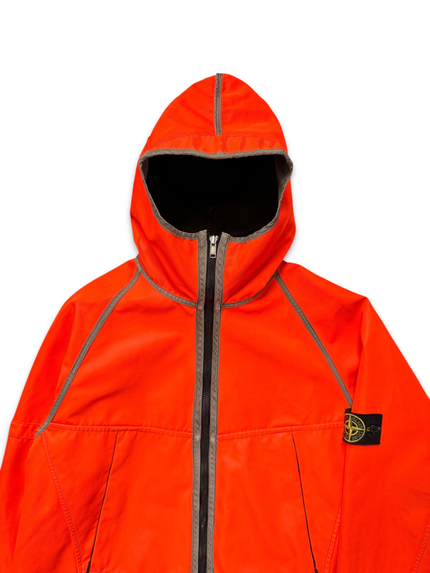AW05' Stone Island Fluorescent Orange Reversible Jacket