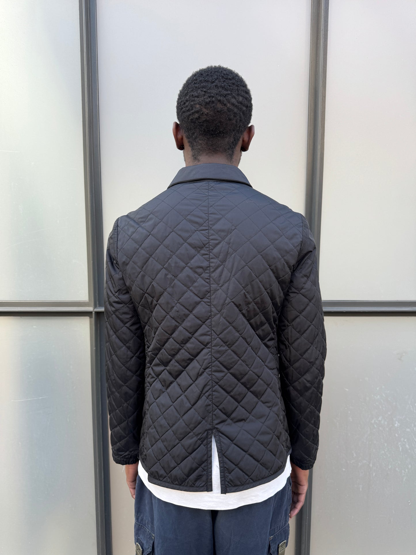 Early 2000’s Prada Jet Black Quilted Jacket