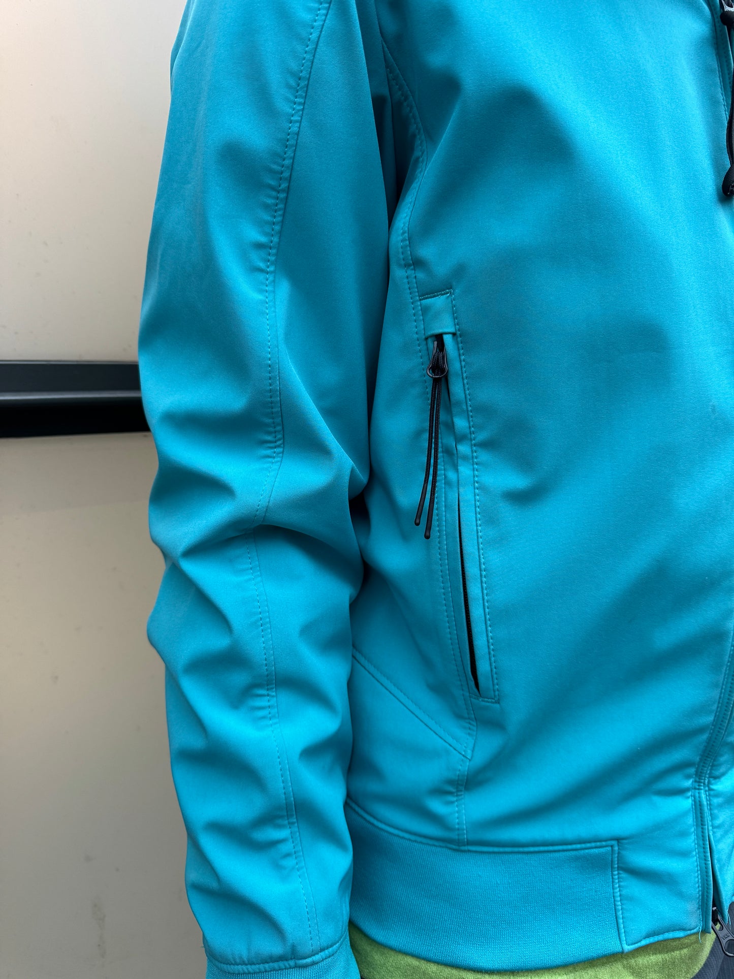 CP Company Marina Blue Soft Shell Goggle Jacket