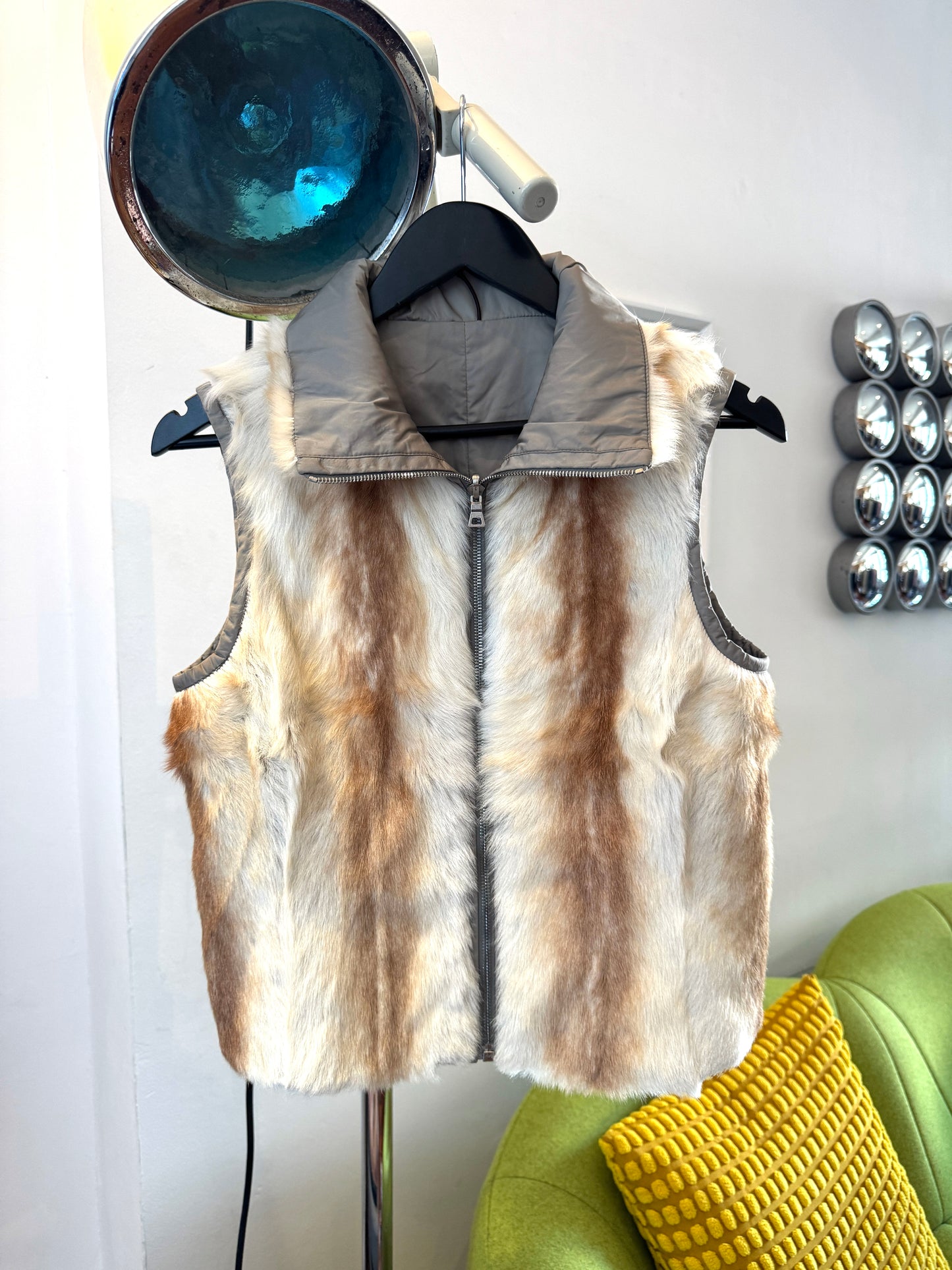 Early 2000’s Prada Sport Reversible Fur Vest