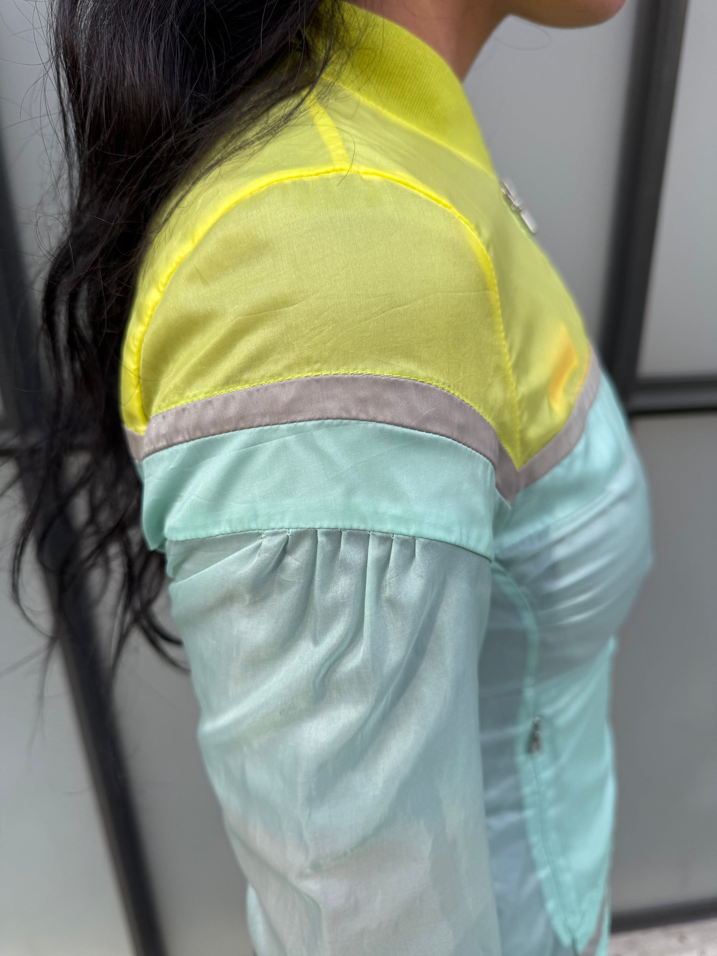 SS00’ Prada Sport Semi Transparent Yellow/Turquoise Jacket
