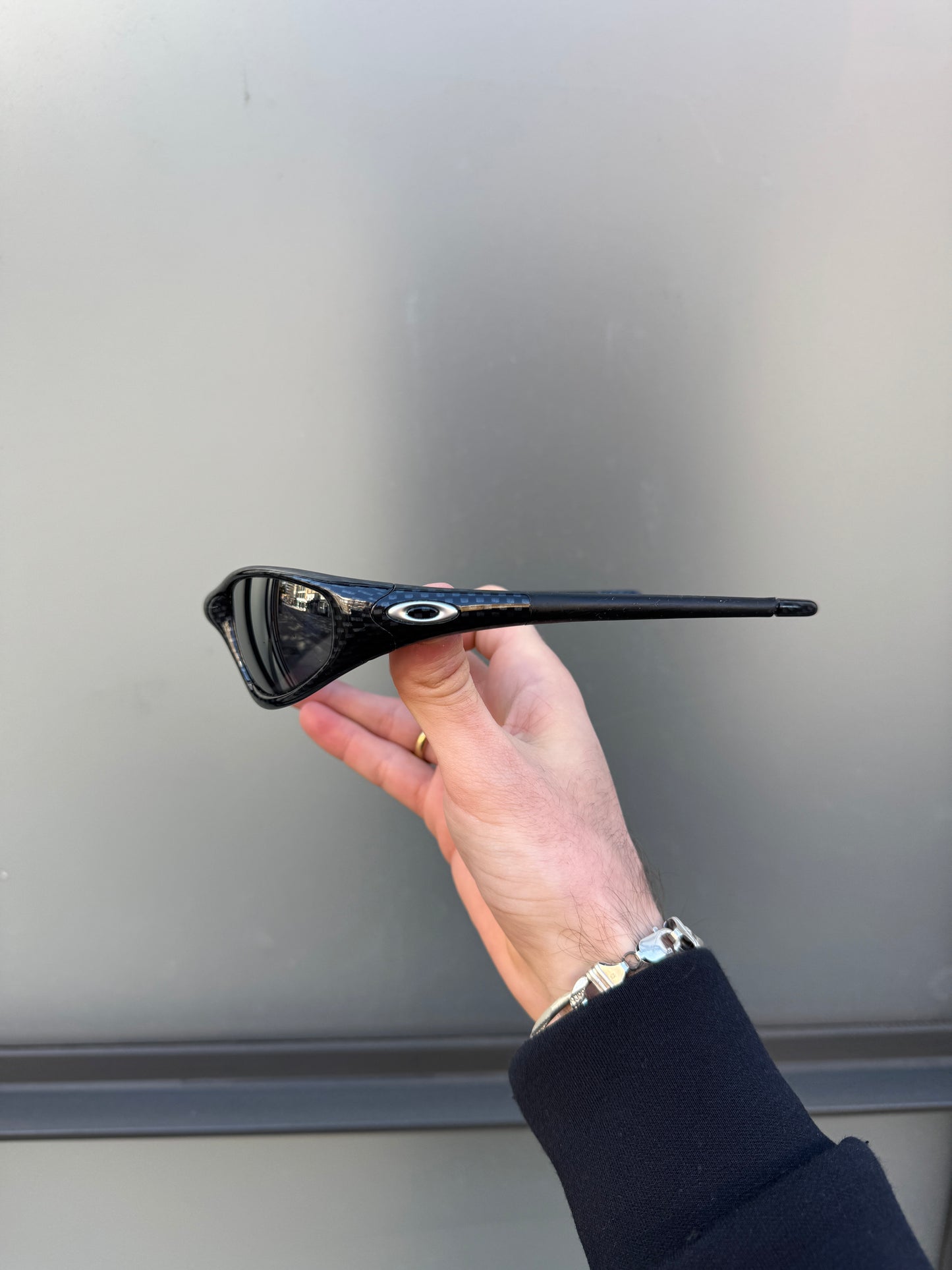 1990’s Oakley Straight Jacket Jet Black Carbon Fibre Sunglasses