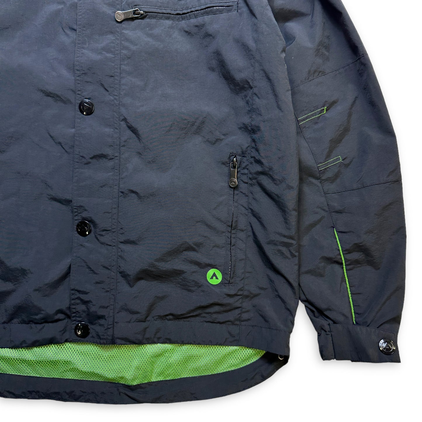 Early 2000’s Airwalk Black/Neon Goggle Jacket - Small / Medium