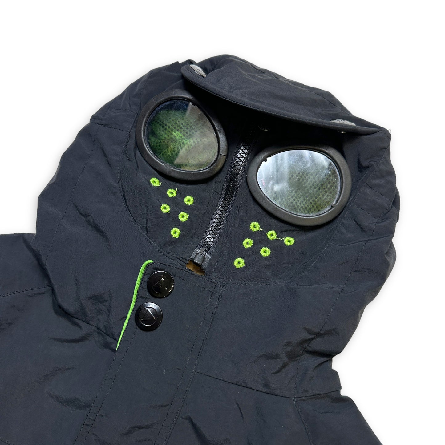 Early 2000’s Airwalk Black/Neon Goggle Jacket - Small / Medium