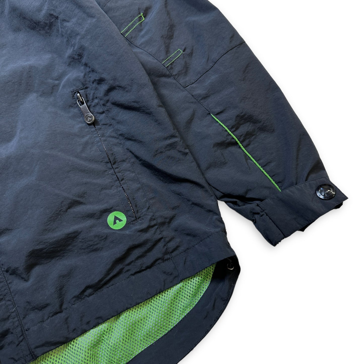 Early 2000’s Airwalk Black/Neon Goggle Jacket - Small / Medium