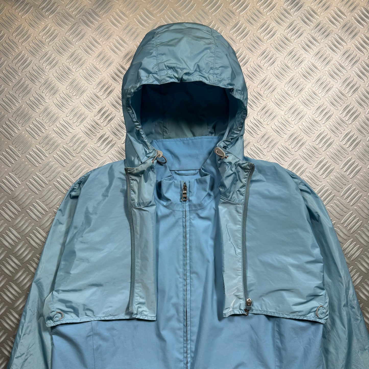 Early 2000's Prada Sport Gore-Tex Baby Blue 2in1 Jacket - Medium / Large