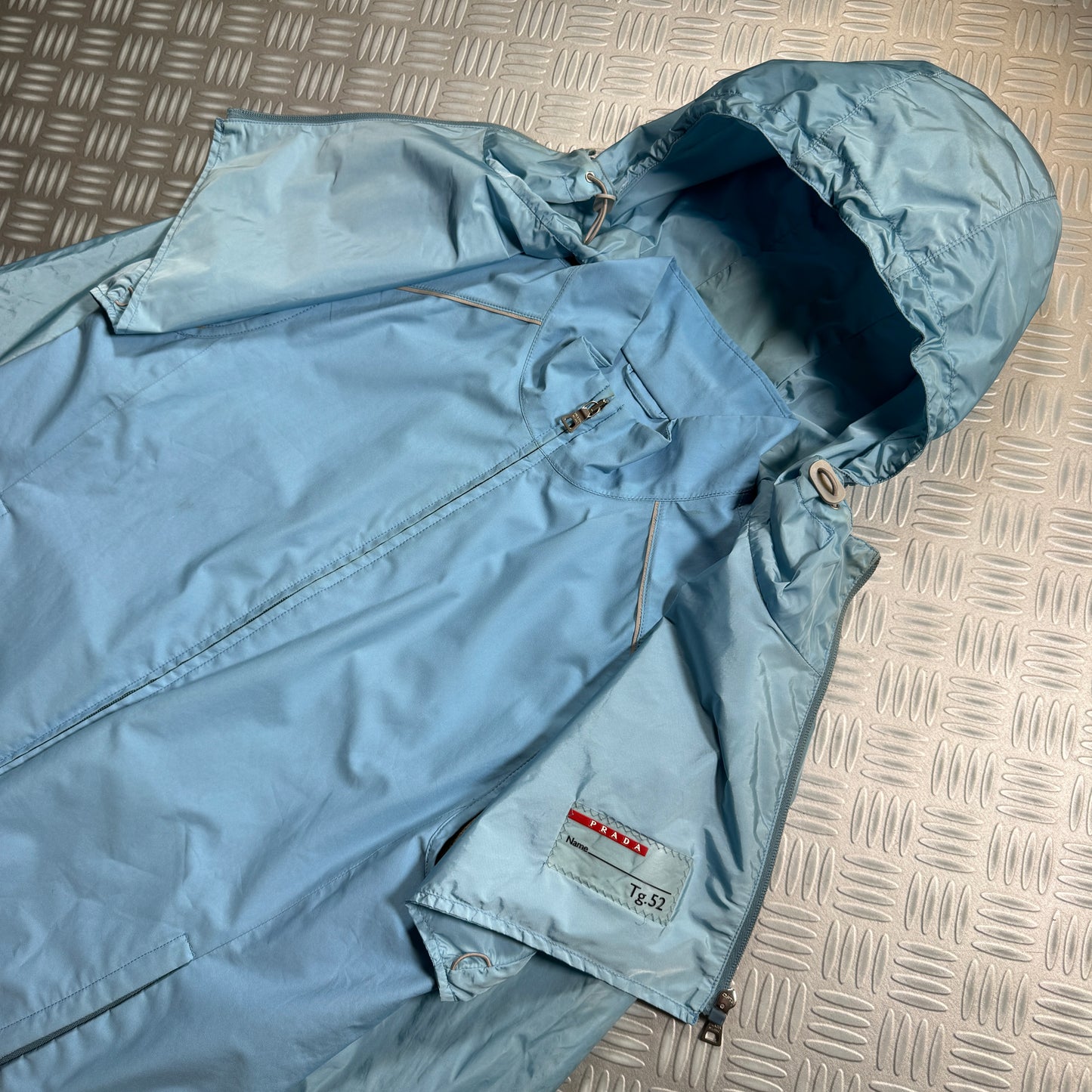 Early 2000's Prada Sport Gore-Tex Baby Blue 2in1 Jacket - Medium / Large