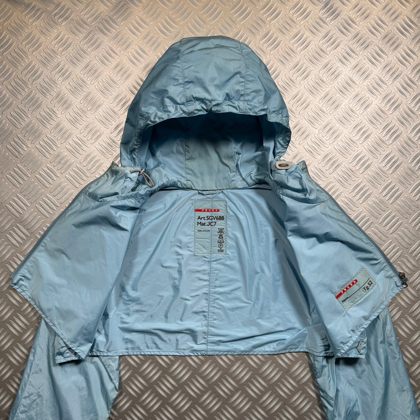 Early 2000's Prada Sport Gore-Tex Baby Blue 2in1 Jacket - Medium / Large