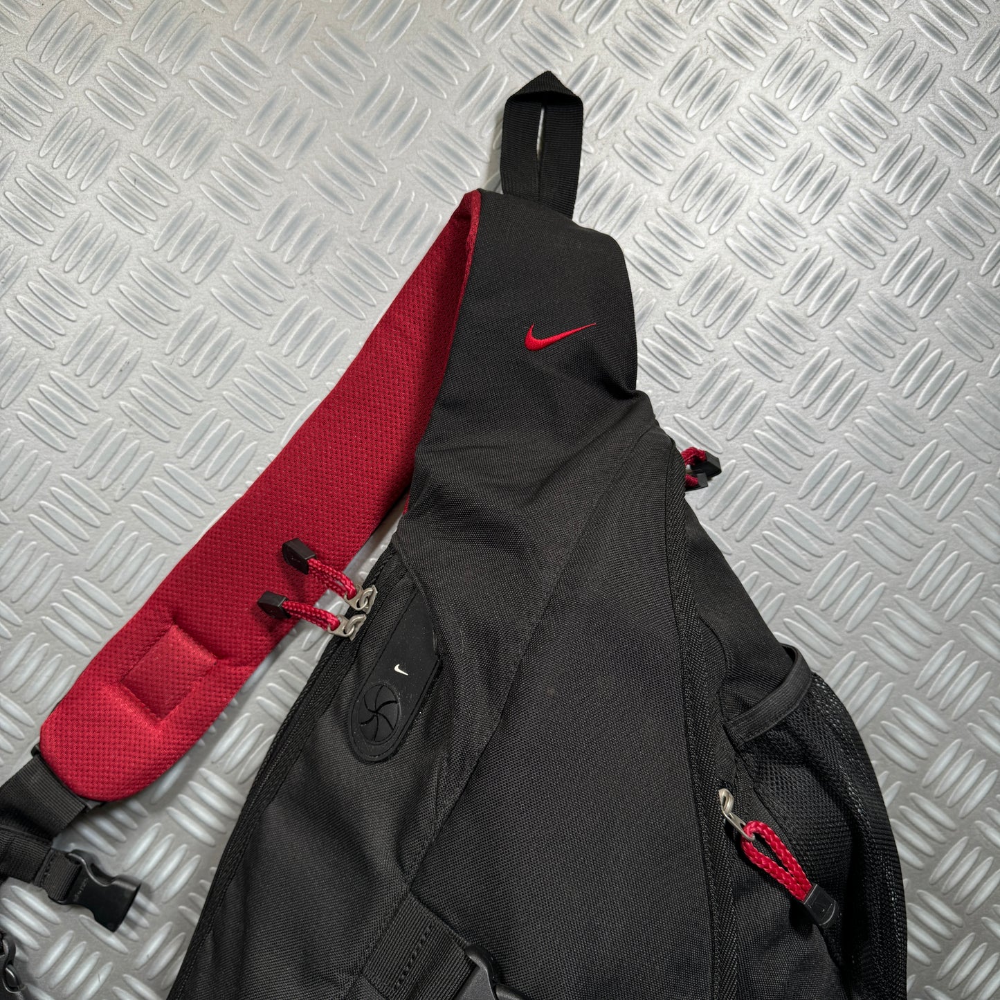 Early 2000's Nike Red/Black Tri-Harness Bag