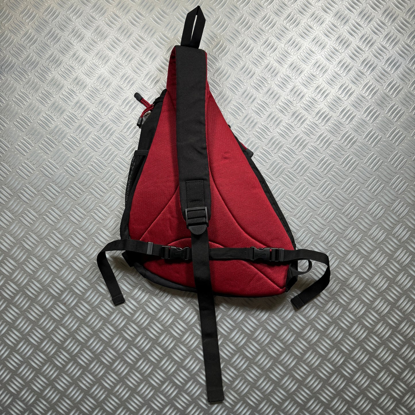 Early 2000's Nike Red/Black Tri-Harness Bag