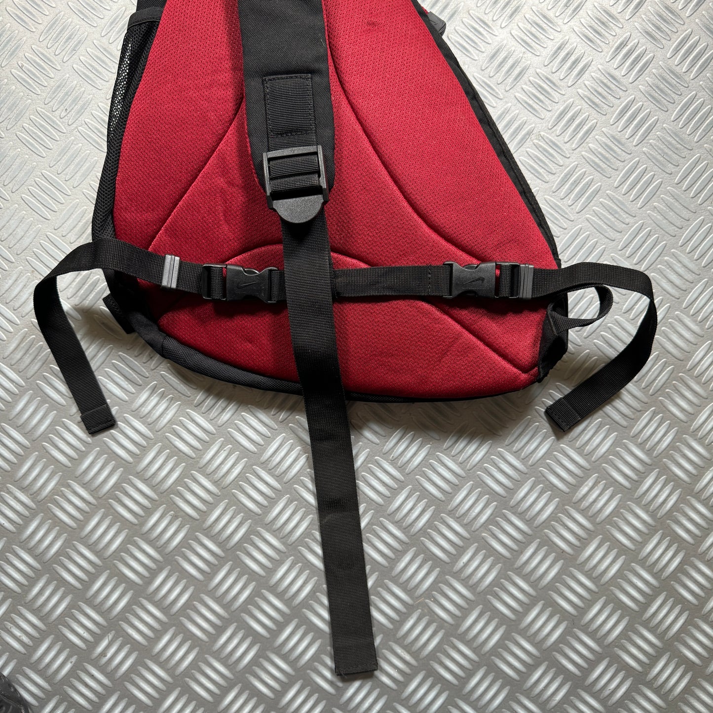 Early 2000's Nike Red/Black Tri-Harness Bag