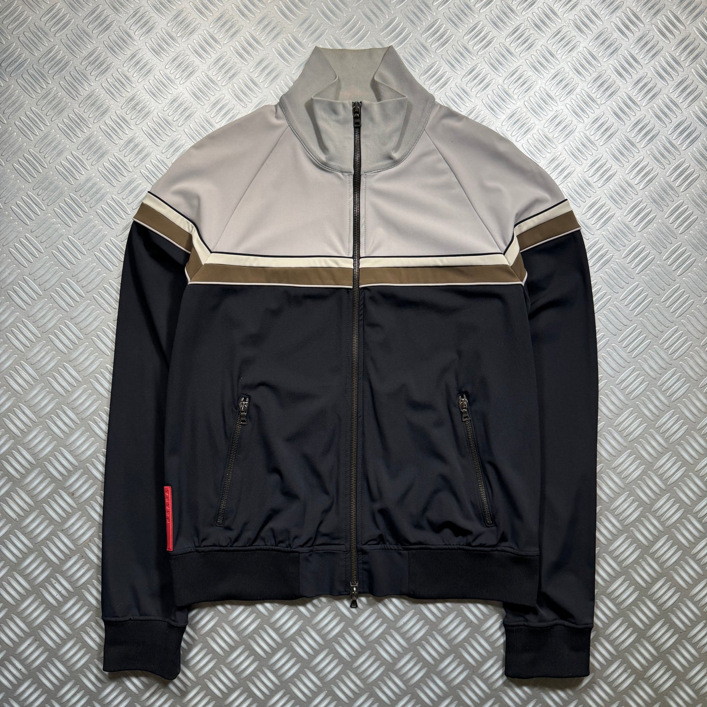 Early 2000's Prada Sport Midnight Navy Track Jacket - Medium